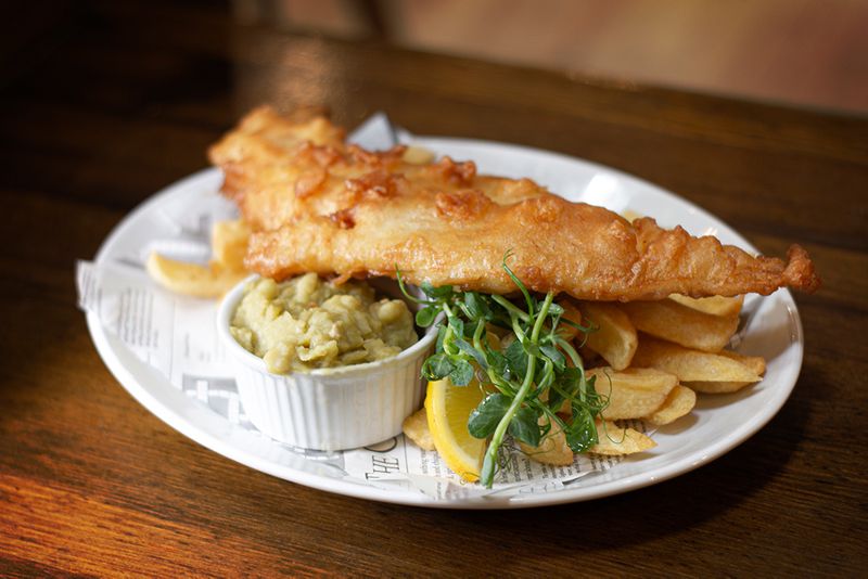 A fantastic plate of fish and chips that’s also available to take away from some inns